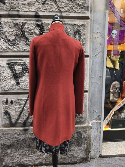 Cappotto donna in lana vintage color ruggine Patrizia Pepe
