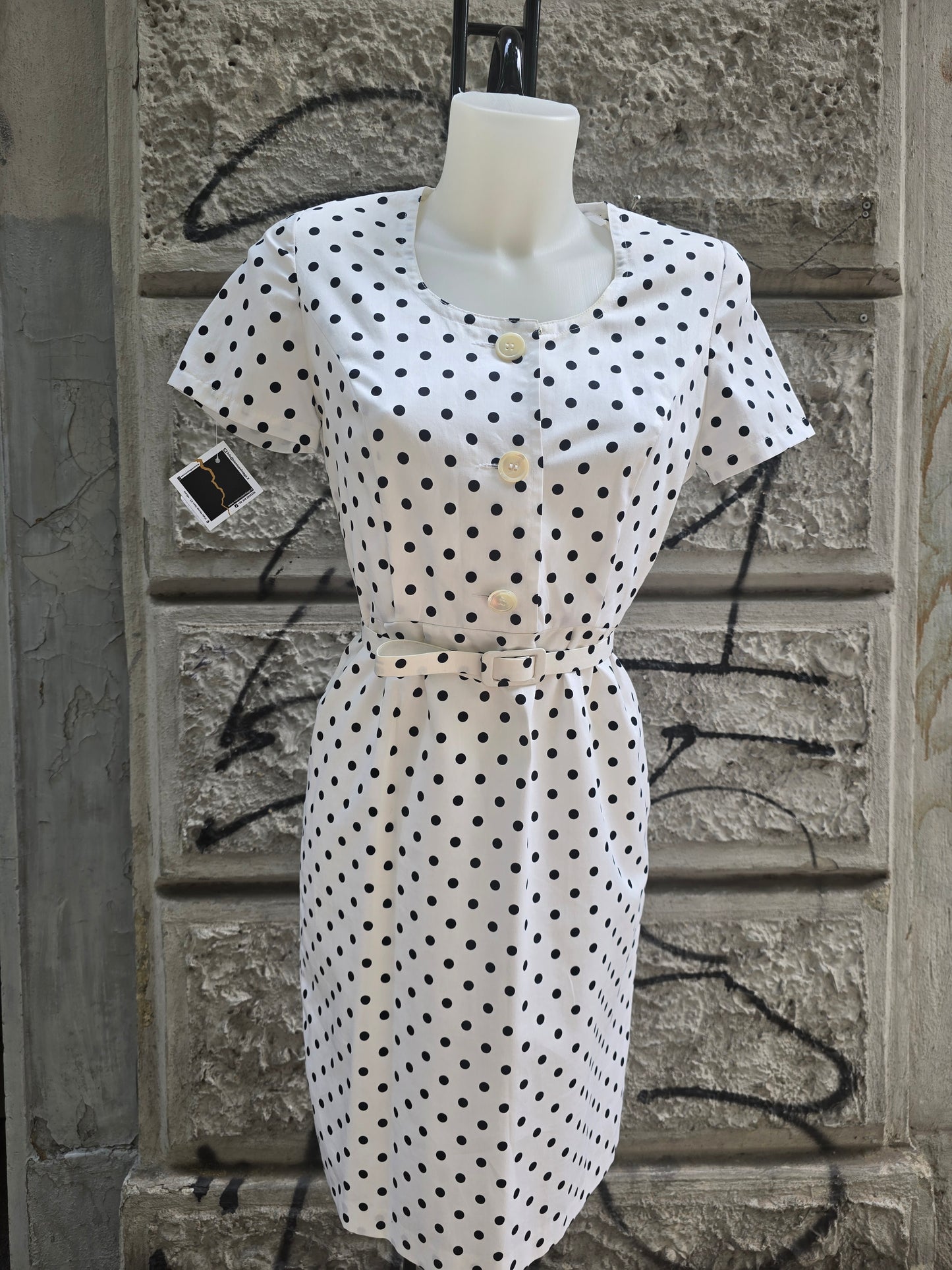 Abito vintage a pois