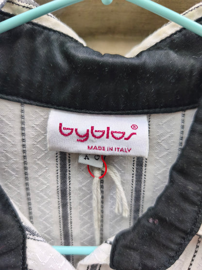 Camicia  vintage anni 80 Byblos a righe cotone