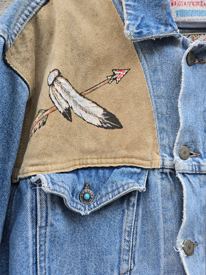 Giacca in denim Turquoise speciali edition
