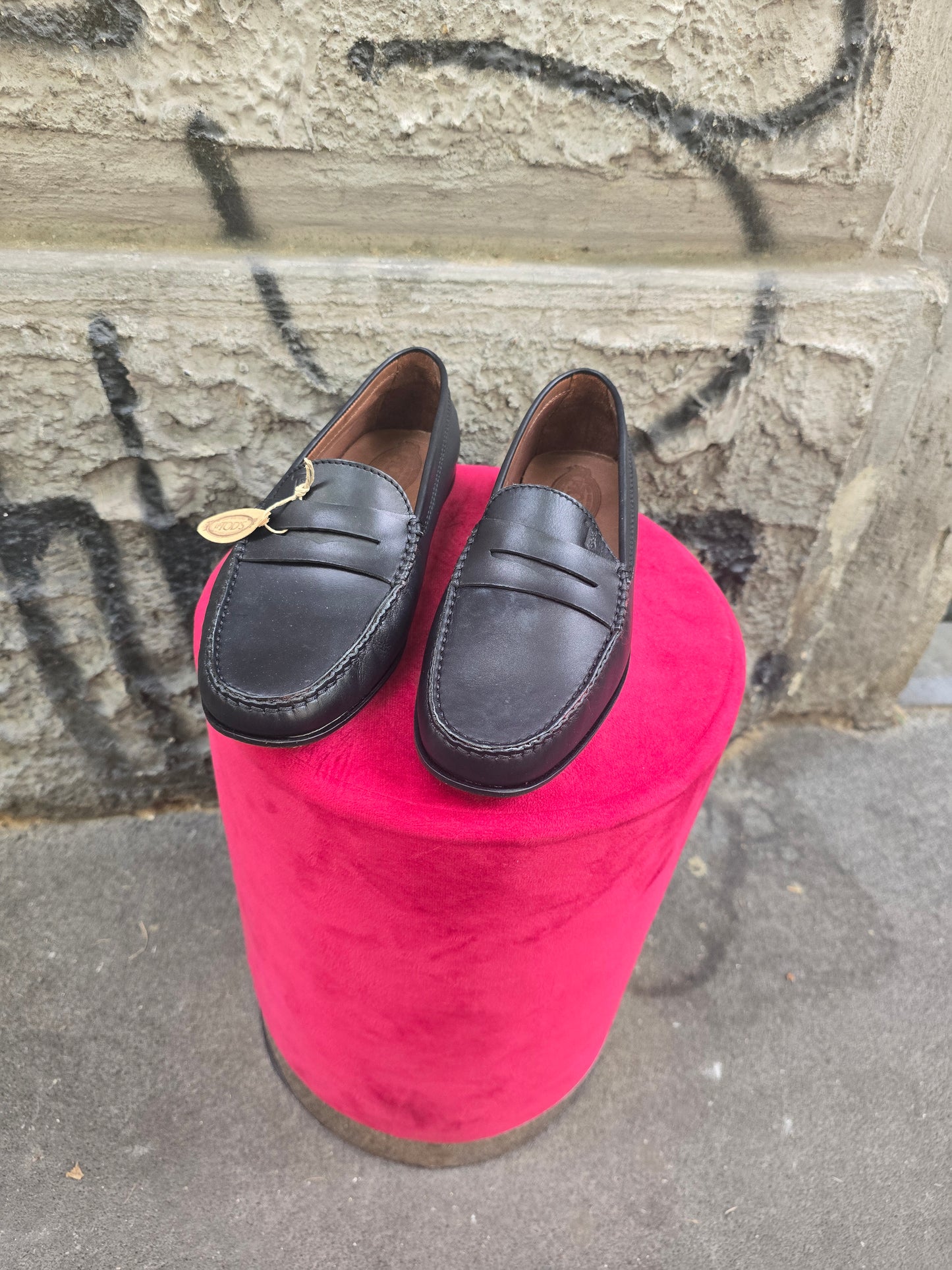 Mocassino vintage Tod's taglia 41 nero mai indossato
