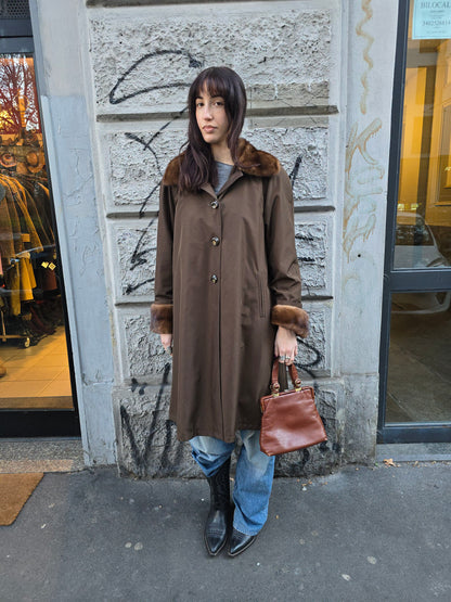 Trench vintage donna sfoderabile