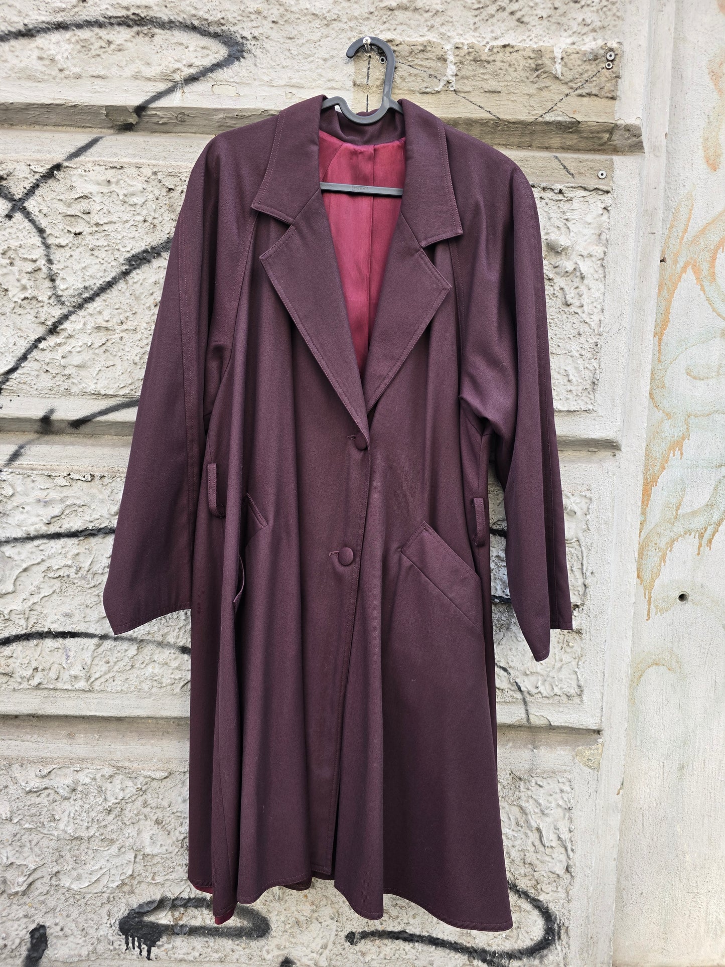 Trench vintage Stefanel borgogna