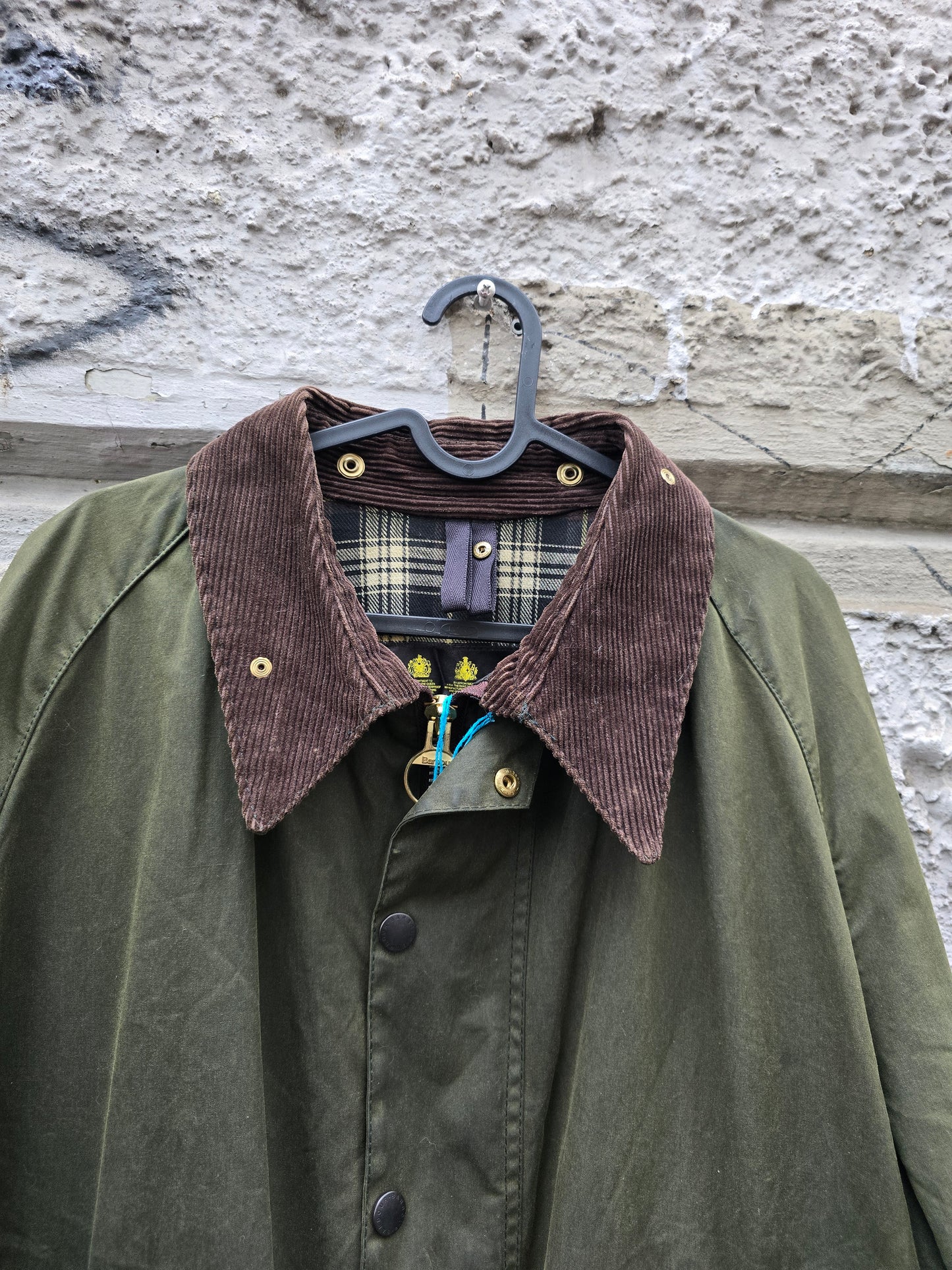 Barbour Beaufort vintage verde militare