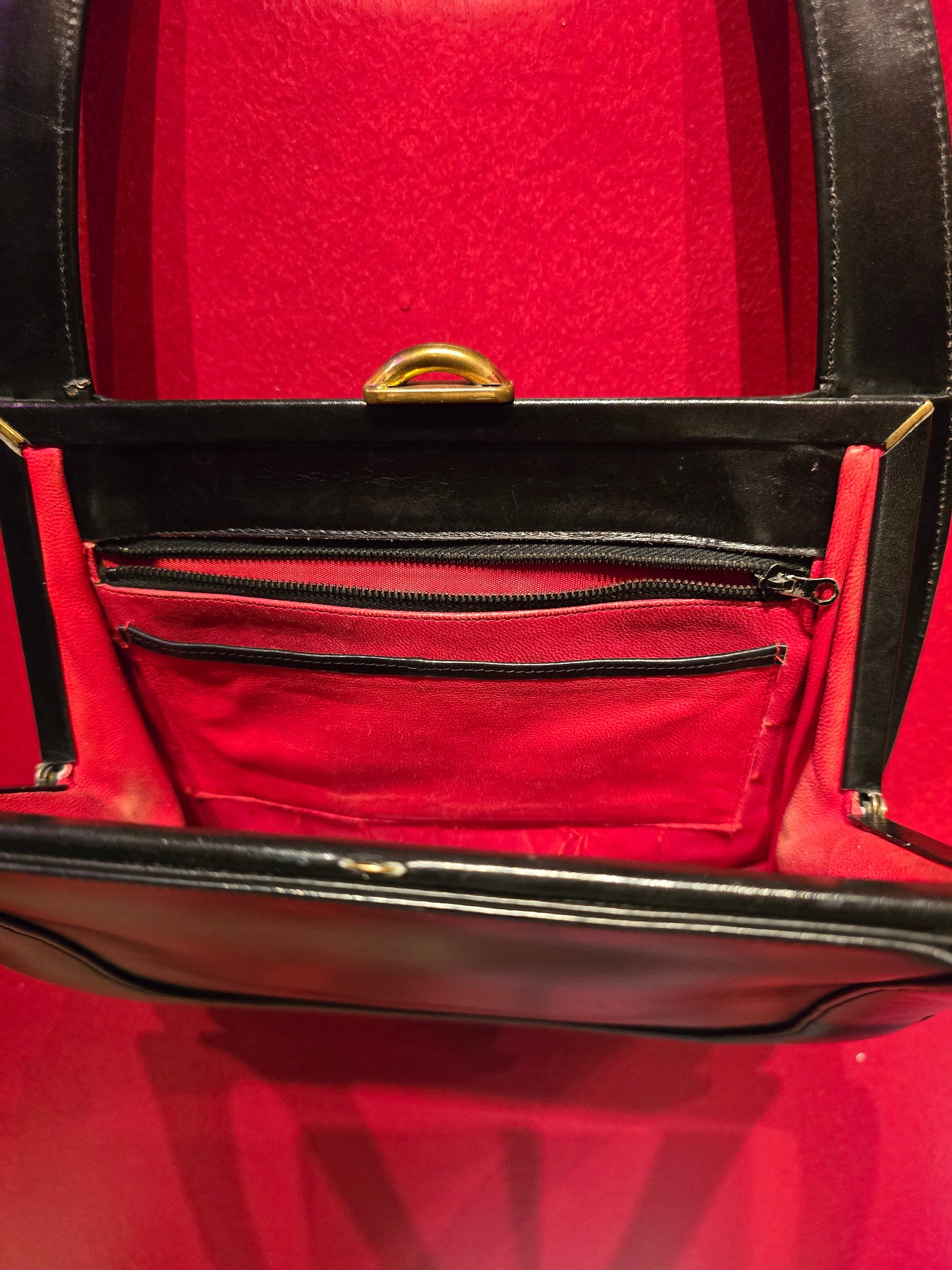 Borsa in vera pelle vintage anni 60