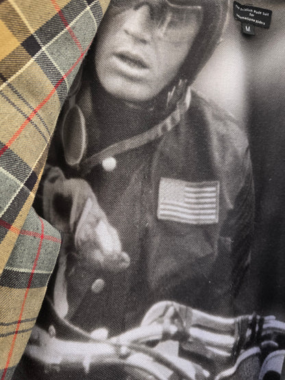 Barbour vintage blu Steve Mc Queen