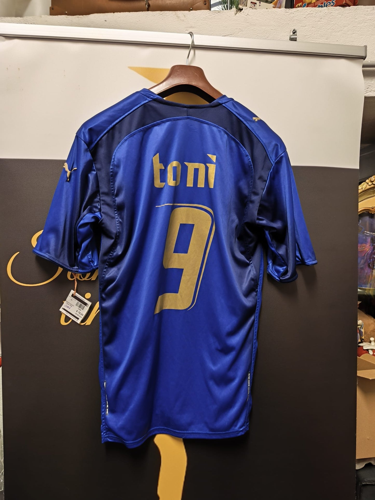 Maglia calcio vintage Italia Luca Toni 2006