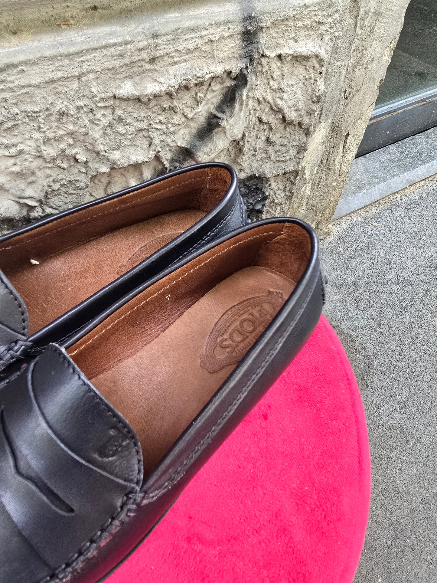 Mocassino vintage Tod's taglia 41 nero mai indossato