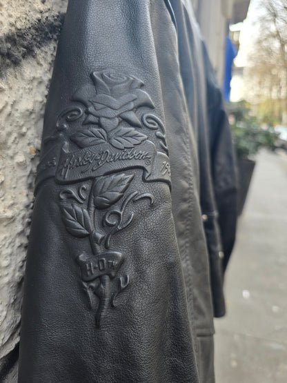 Giacca vintage in vera pelle Harley Davidson