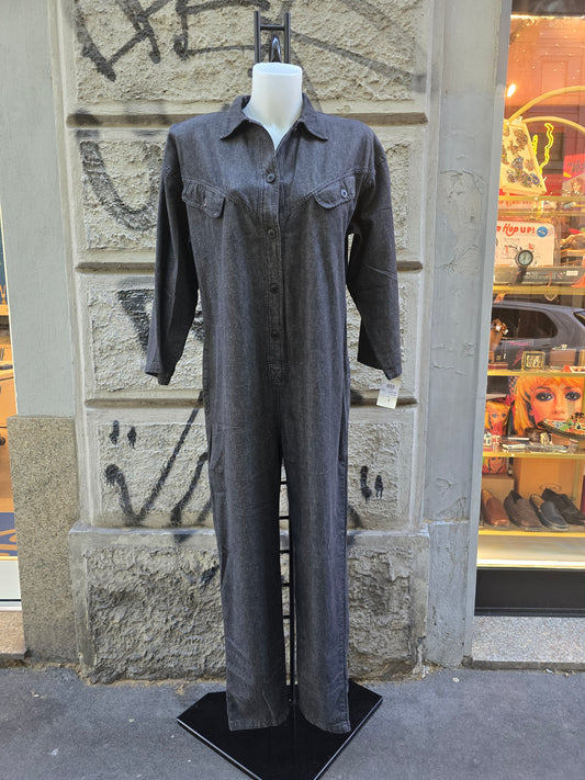 Tuta vintage anni 80 in denim