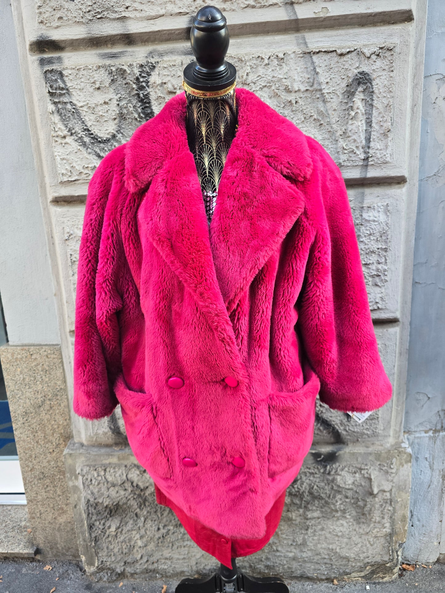 Pelliccia vintage ecologica anni 80