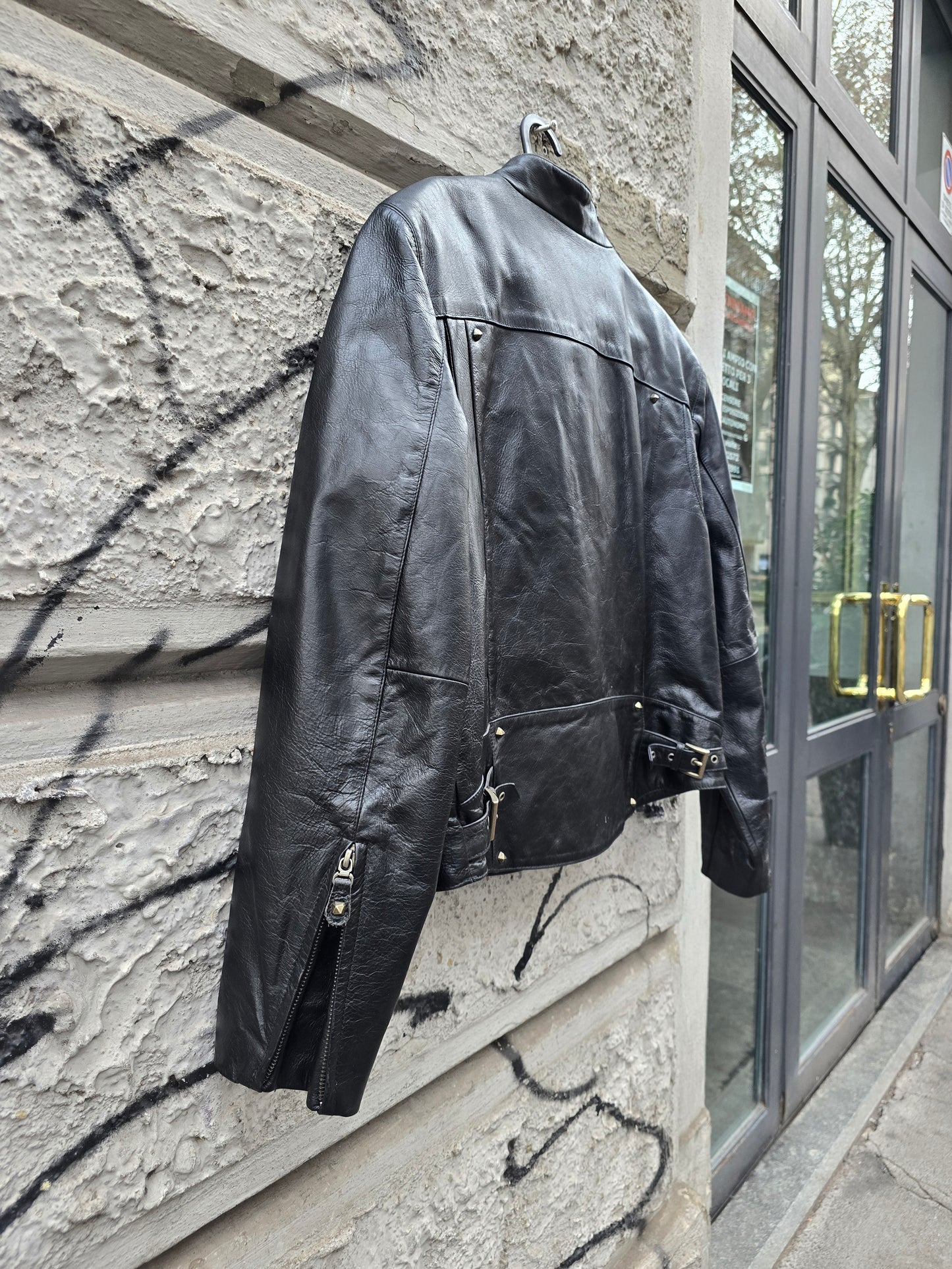 Giacca vintage in vera pelle Harley Davidson