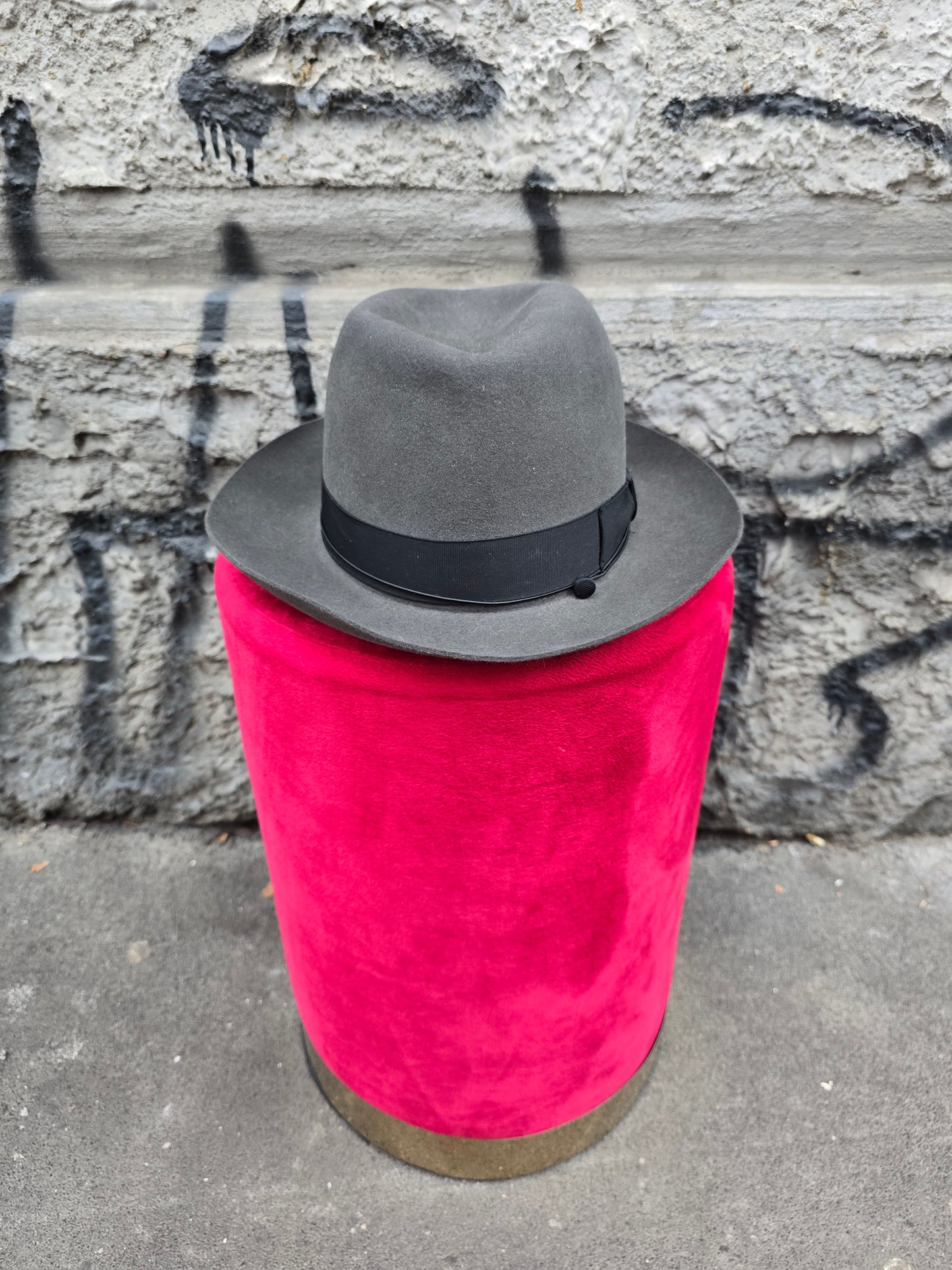 Cappello vintage grigio Borsalino