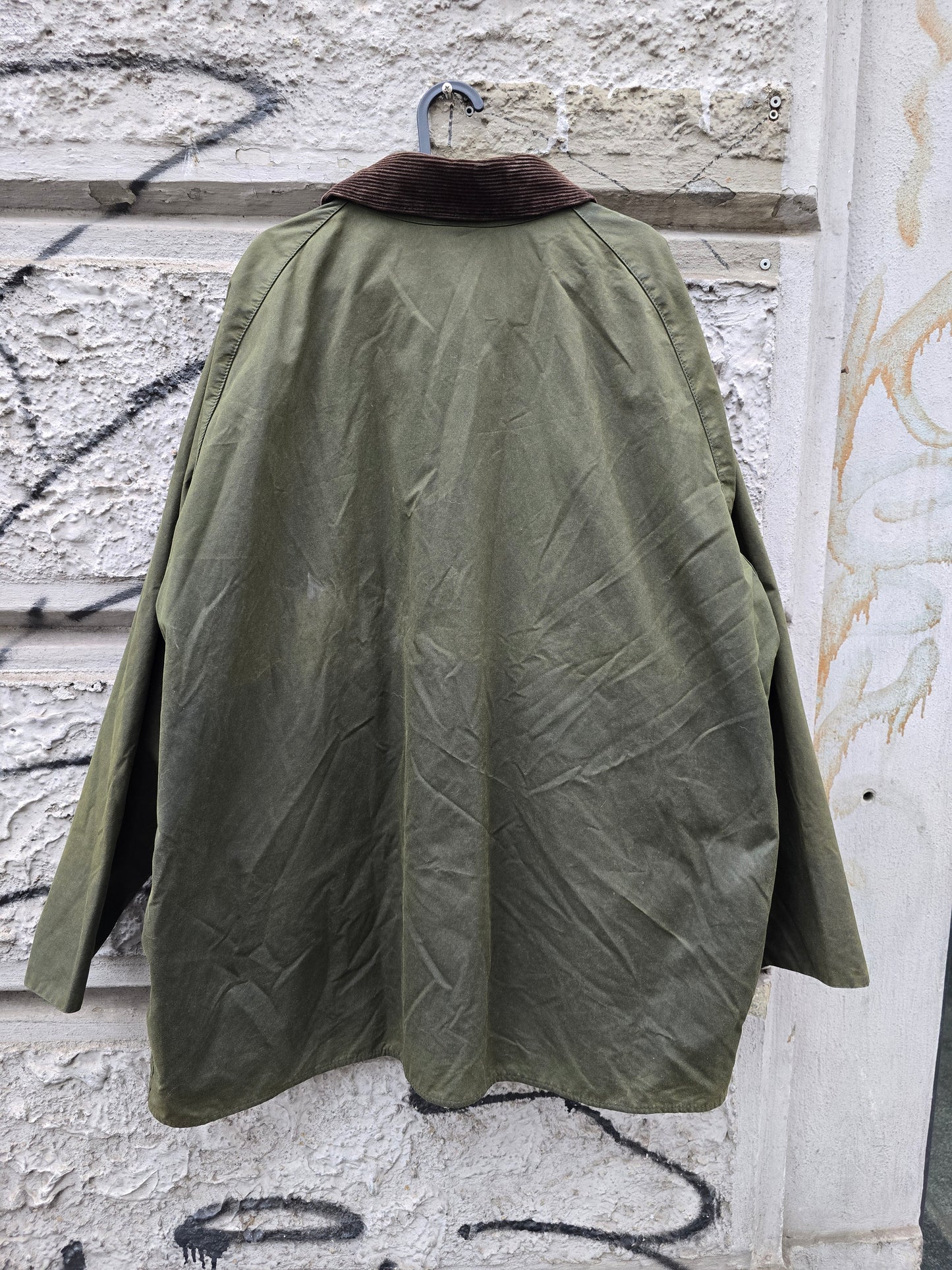 Barbour Beaufort vintage verde militare