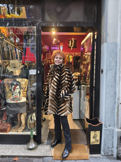 Pelliccia donna ecologica vintage anni 80