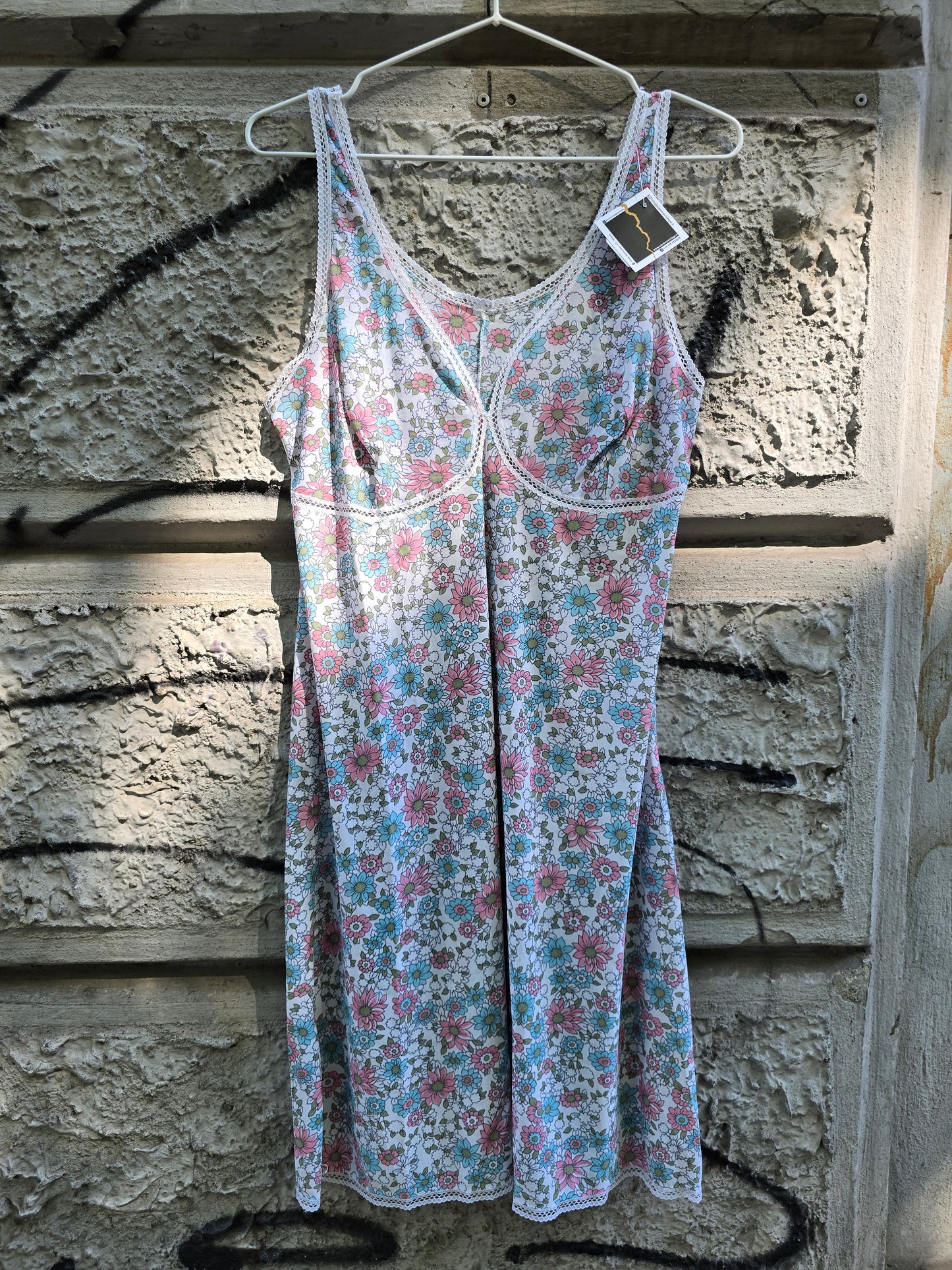 Sottoveste anni fiori vintage anni 70