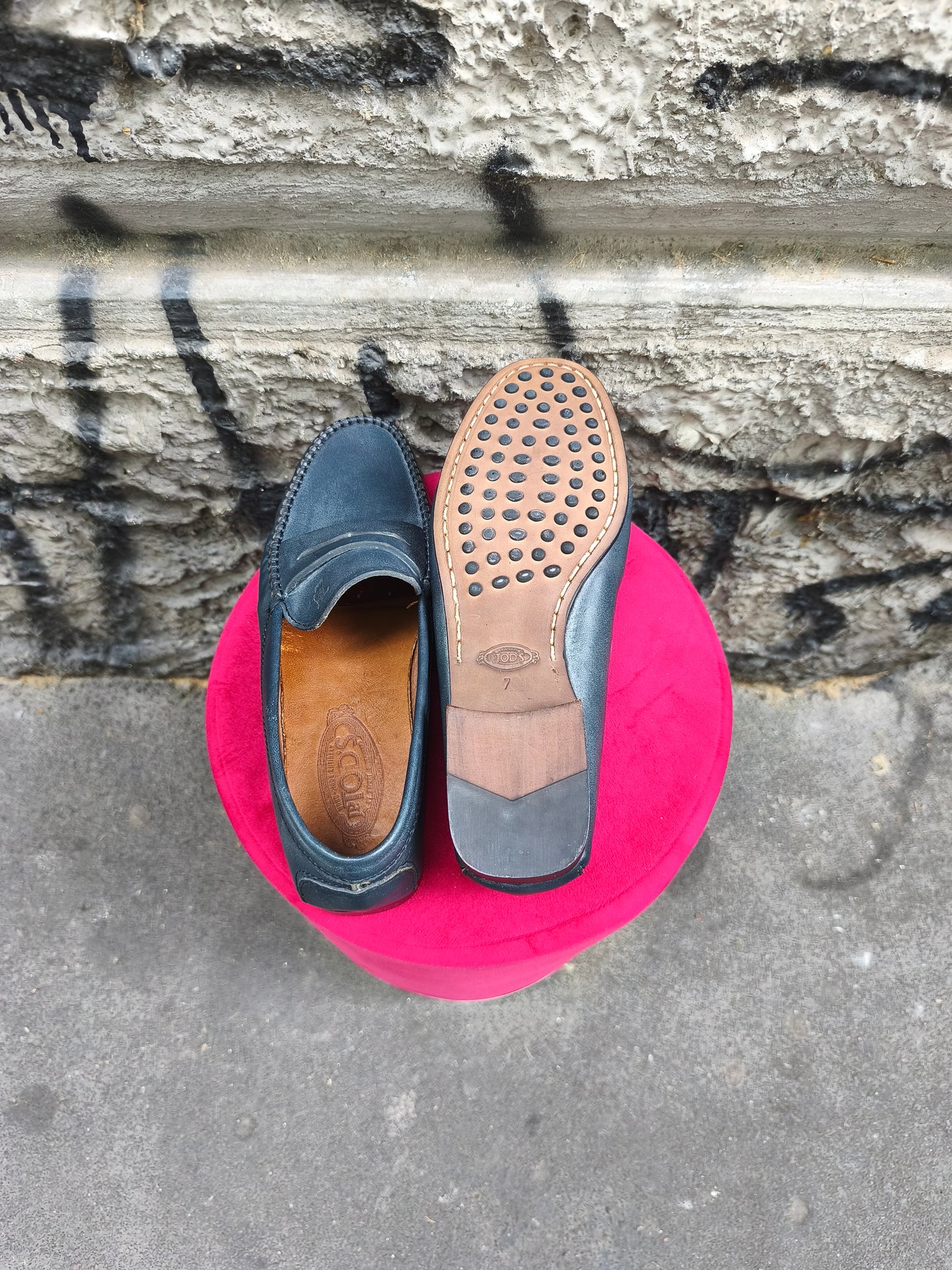 Mocassino vintage Tod's taglia 41 blu.