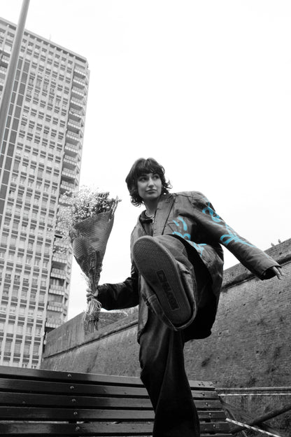 Giacca in vera pelle vintage custom