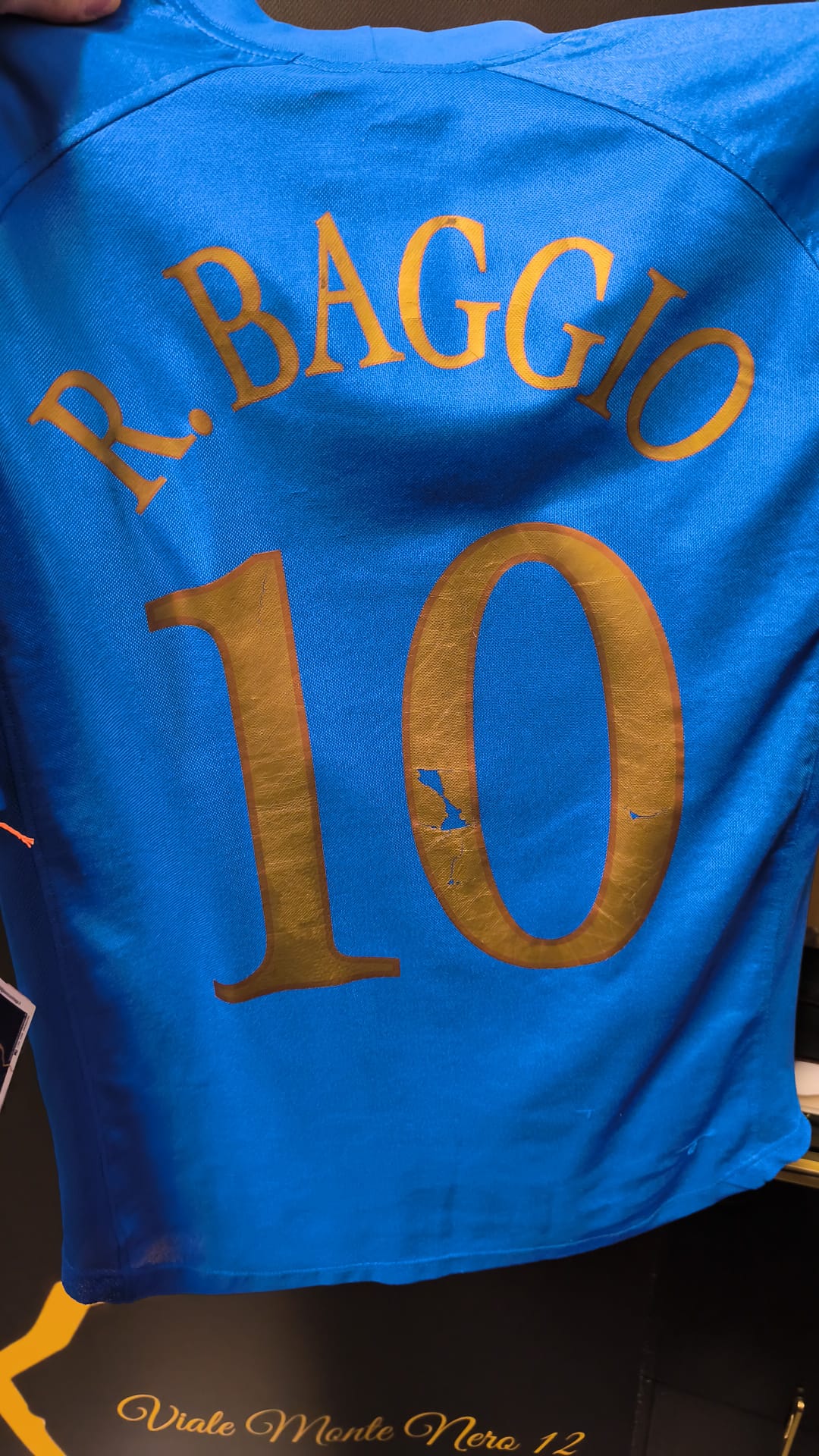 Maglia calcio vintage nazionale italiana Roberto Baggio 2004