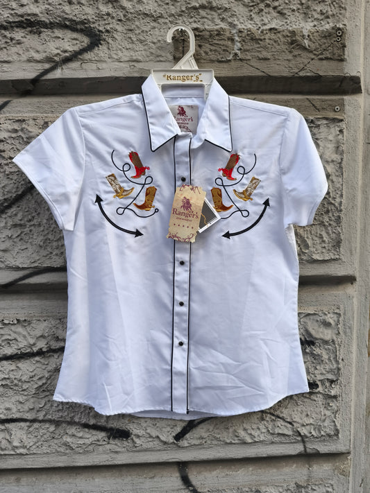 Camicia manica corta vintage cowboy Ranger's