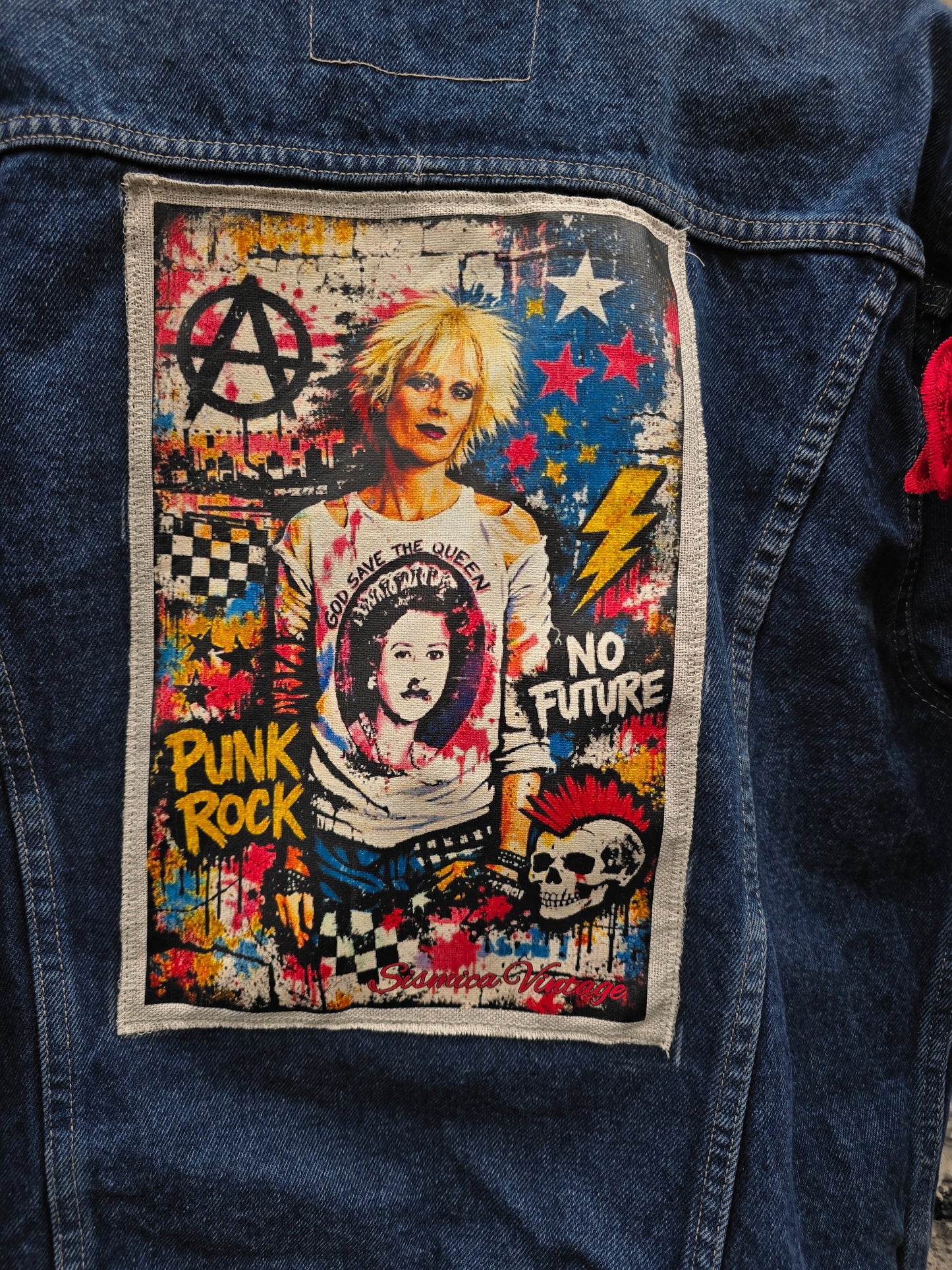 Giacca in denim custom Vivienne