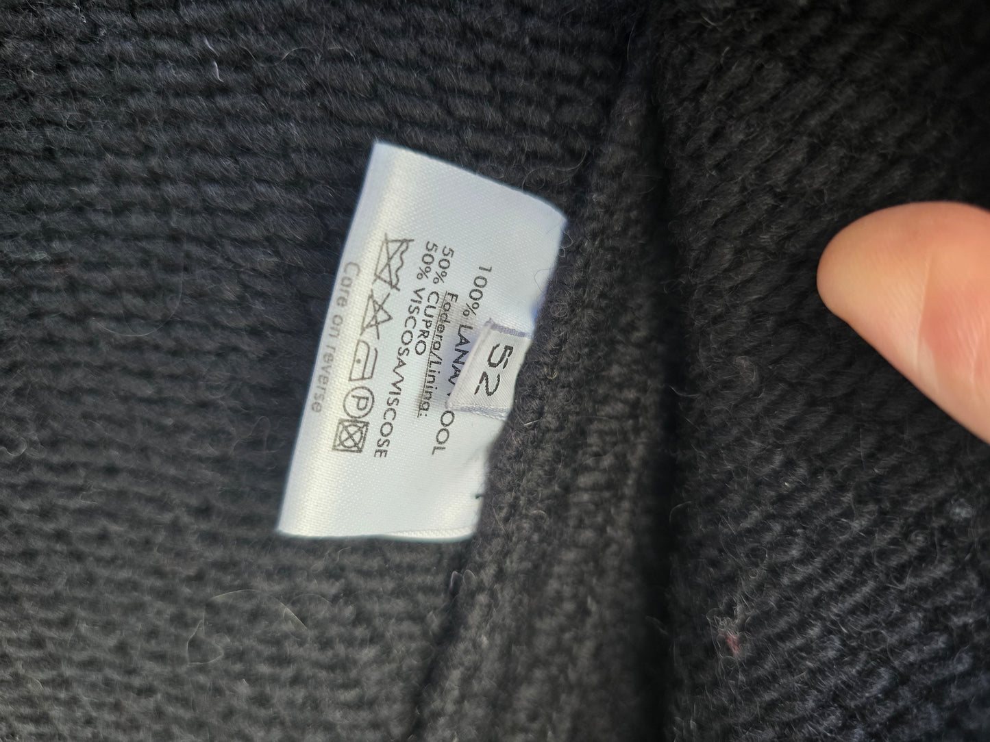 Cappotto vintage nero YSL