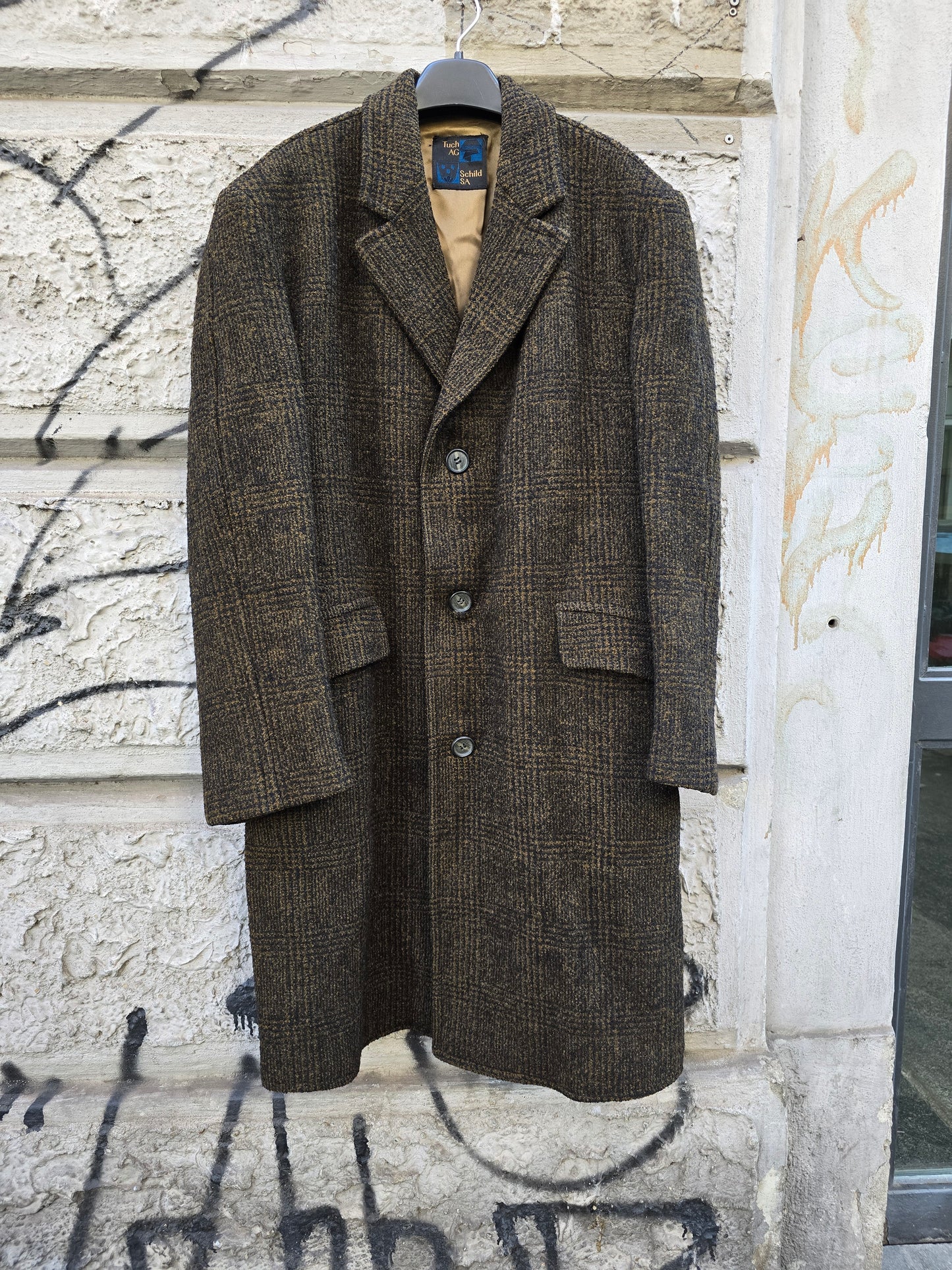 Cappotto uomo vintage pura lana vergine