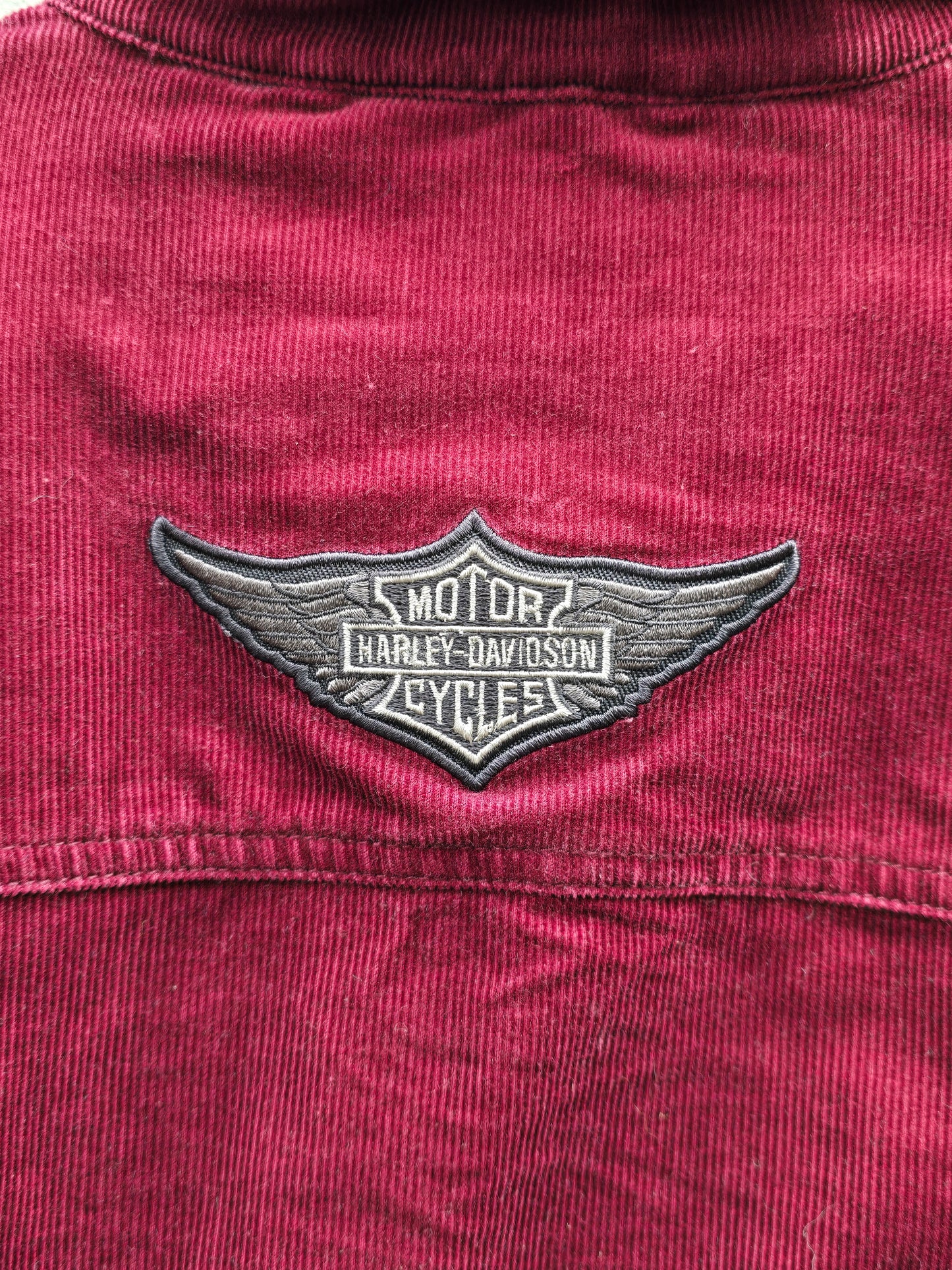 Giacca vintage in velluto Harley Davidson