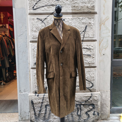 Cappotto uomo marrone vintage in velluto Visconti di Modrone