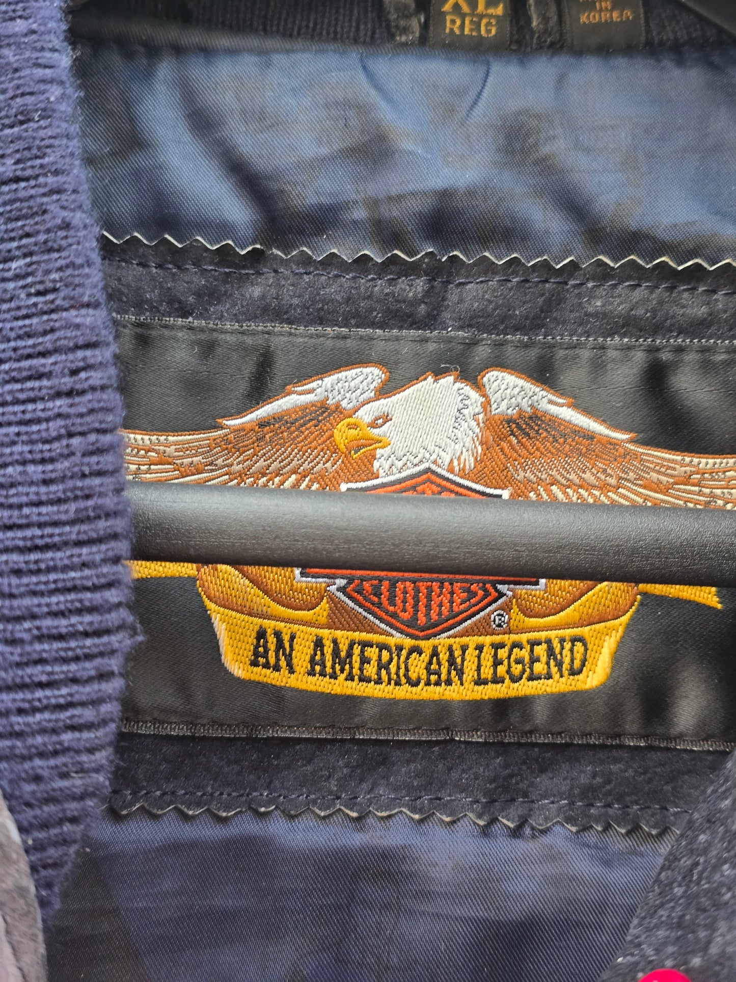 Bomber jacket vintage Harley Davidson in vera pelle