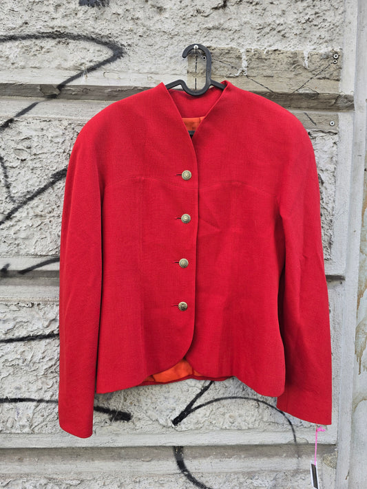 Blazer donna vintage rosso