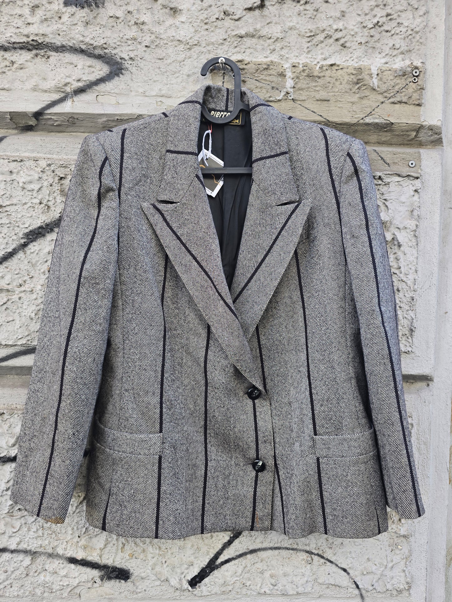 Blazer donna vintage in pura lana
