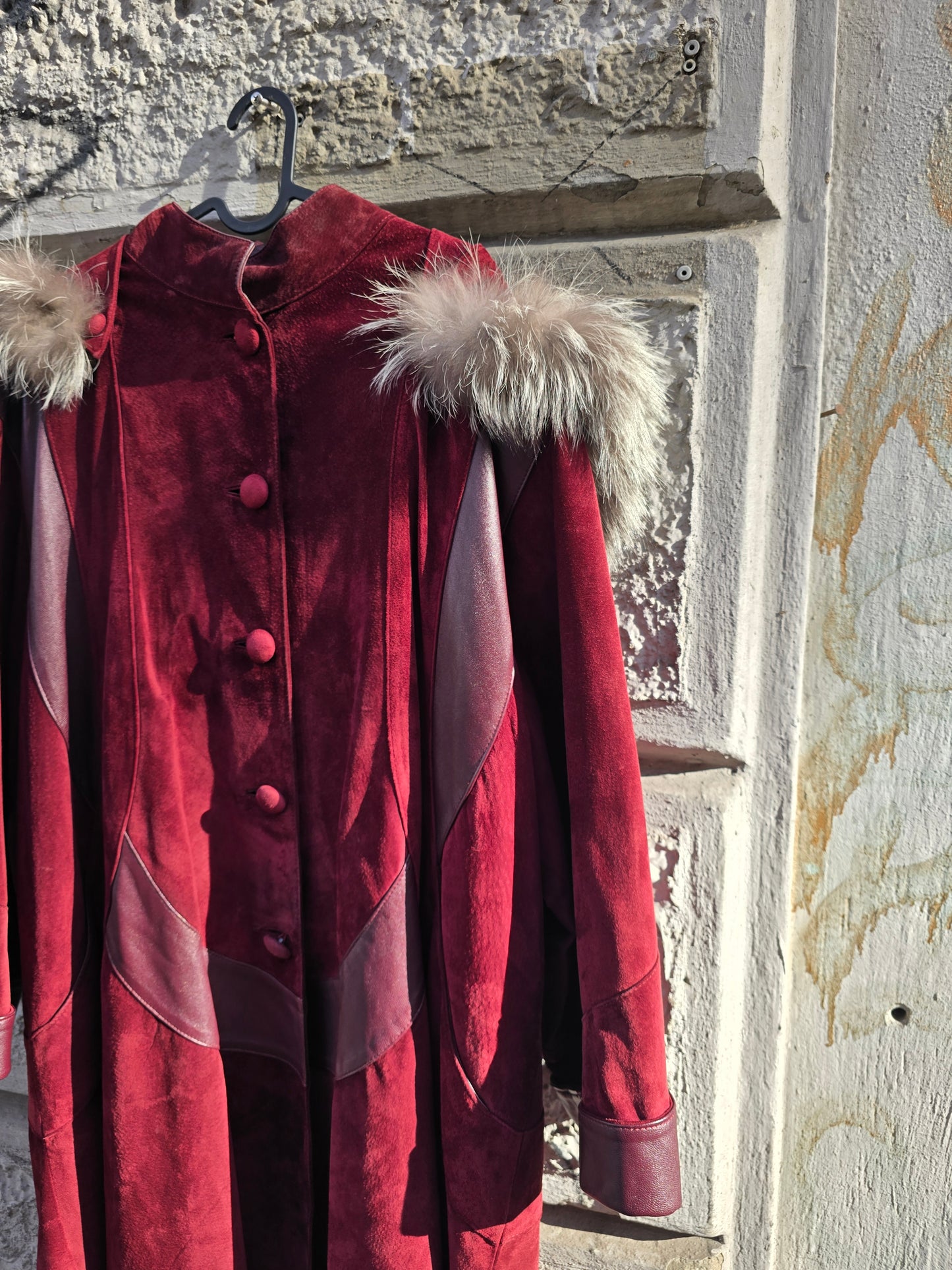 Giacca in pelle e camoscio vintage