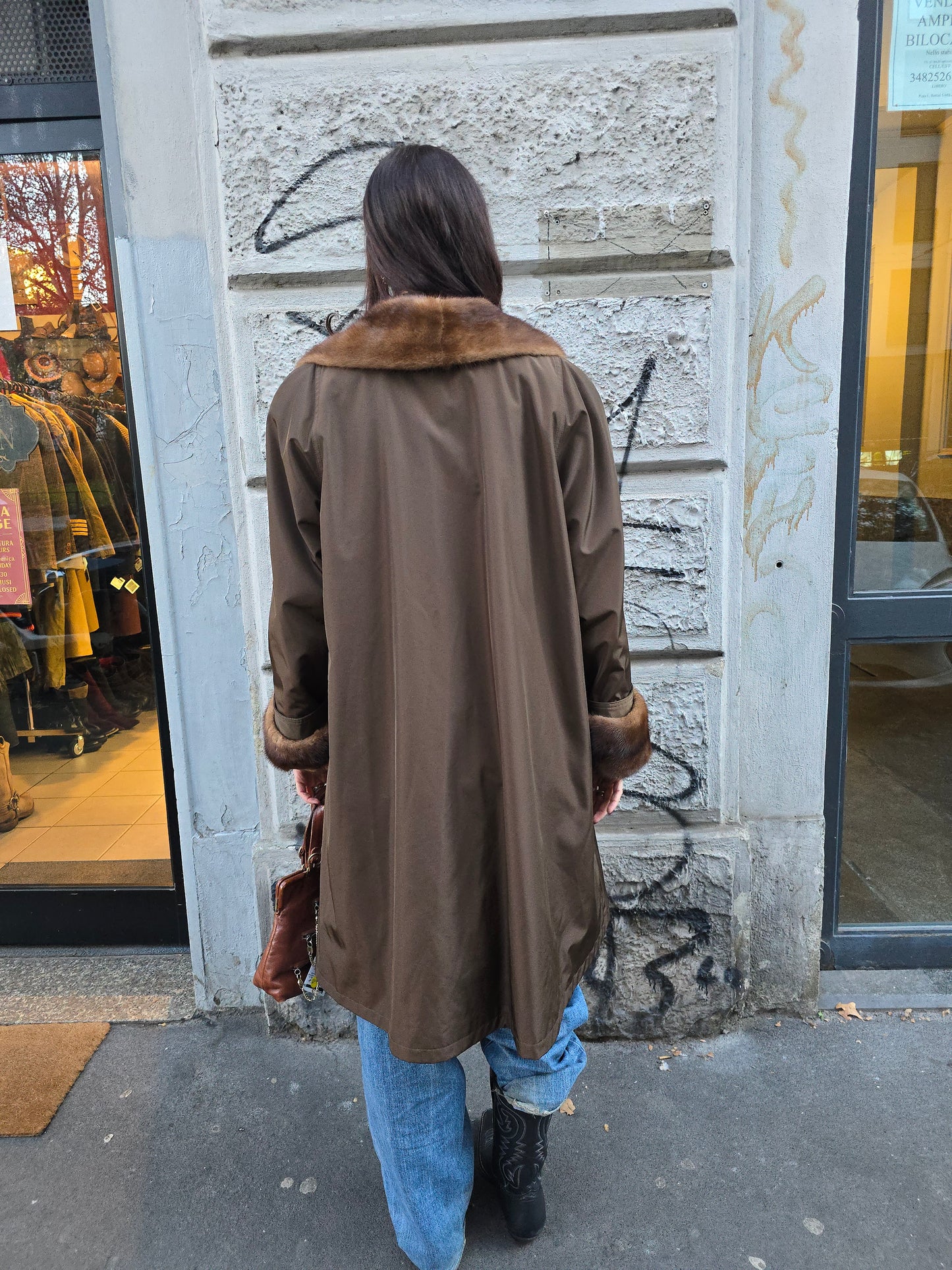 Trench vintage donna sfoderabile