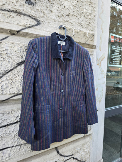 Blazer donna vintage in pura lana vergine