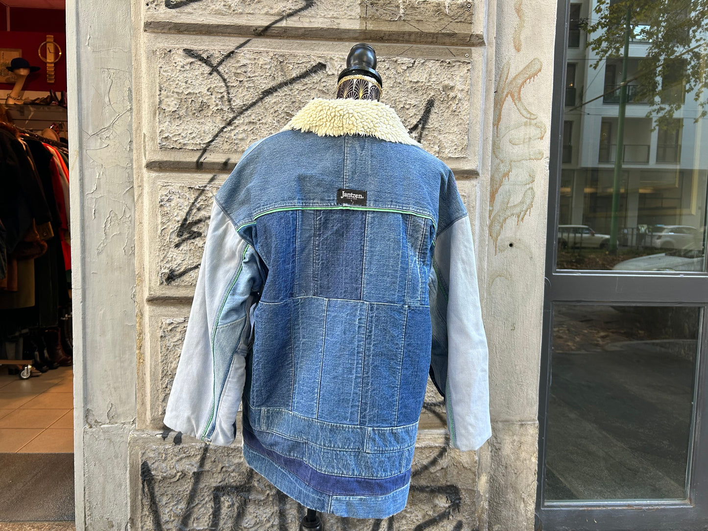 Giacca uomo sherpa jeans vintage