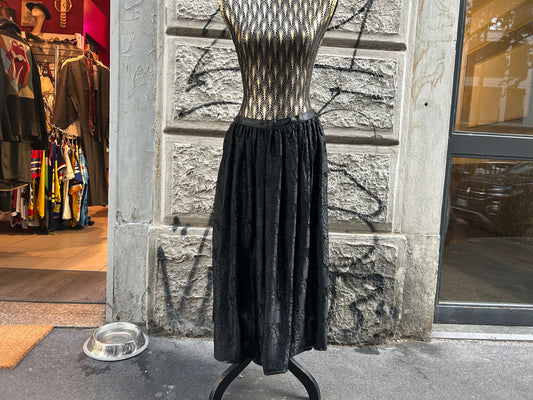 Gonna vintage in pizzo nero