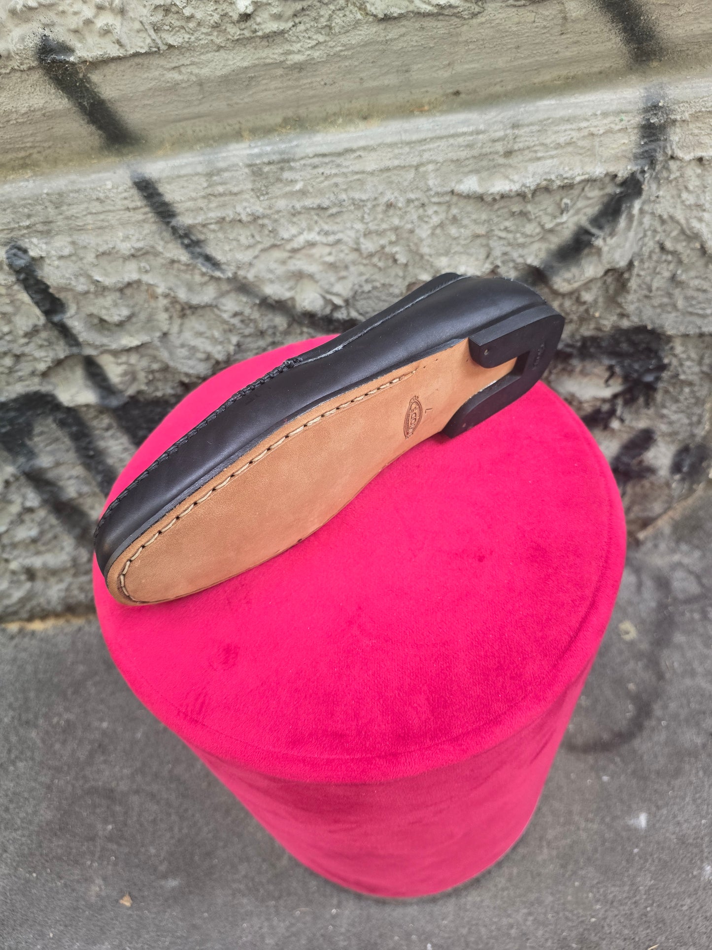 Mocassino vintage Tod's taglia 41 nero mai indossato