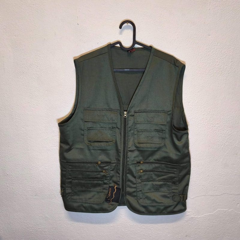 Gilet vintage pescatore in cotone custom - immagine 2
