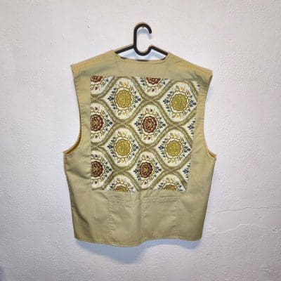 Gilet vintage custom beige