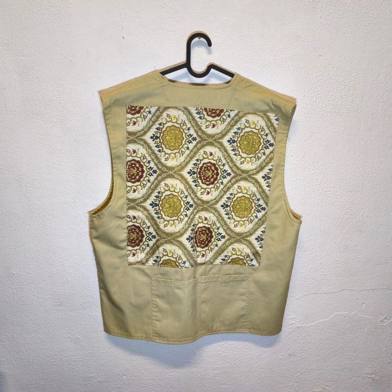 Gilet vintage custom beige