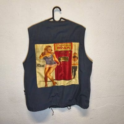 Gilet vintage senza maniche custom pin up