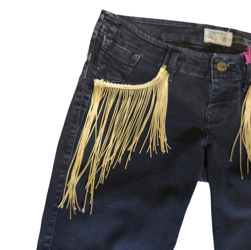 Jeans vintage take two custom stoffa giapponese - immagine 3