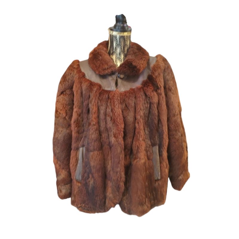 Pelliccia marrone anni 80