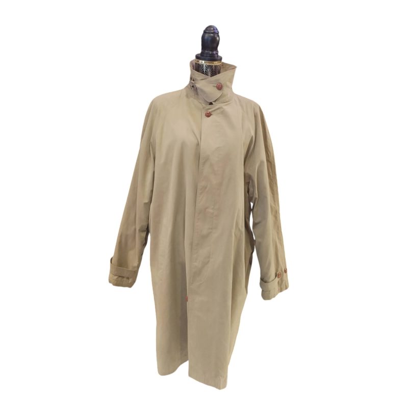 Trench beige trapuntato