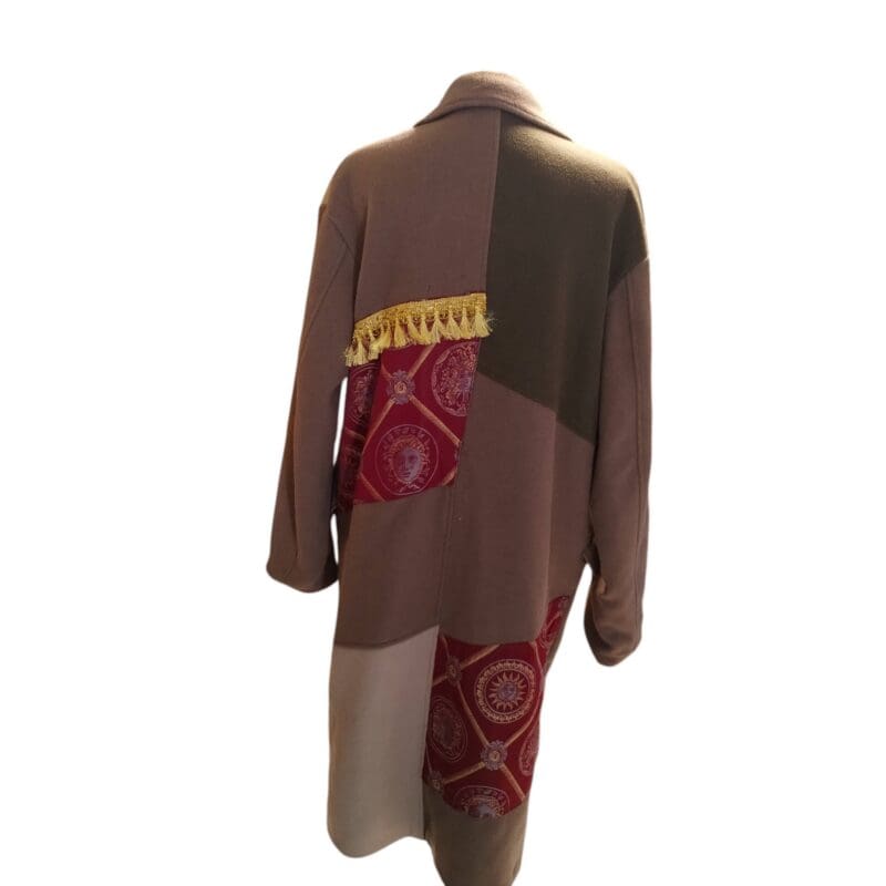 Cappotto patchwork vintage in lana custom