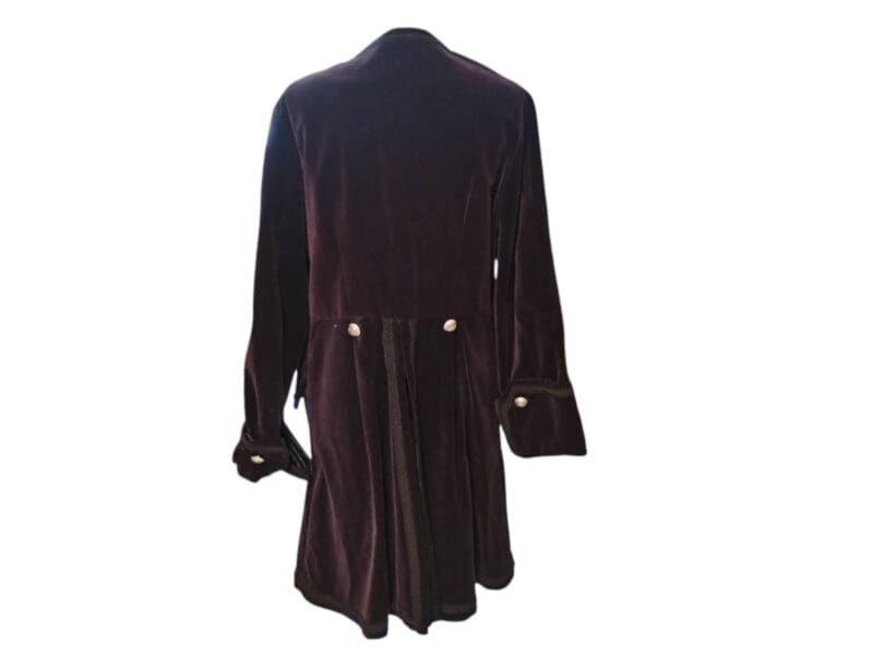 Cappotto vintage gotico viola in velluto Shrine - immagine 2